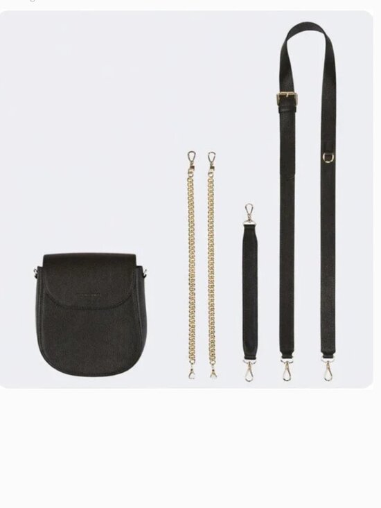 Bandolier Handbags - Bandolier shay black gold convertible crossbody bag & multi wear straps leather